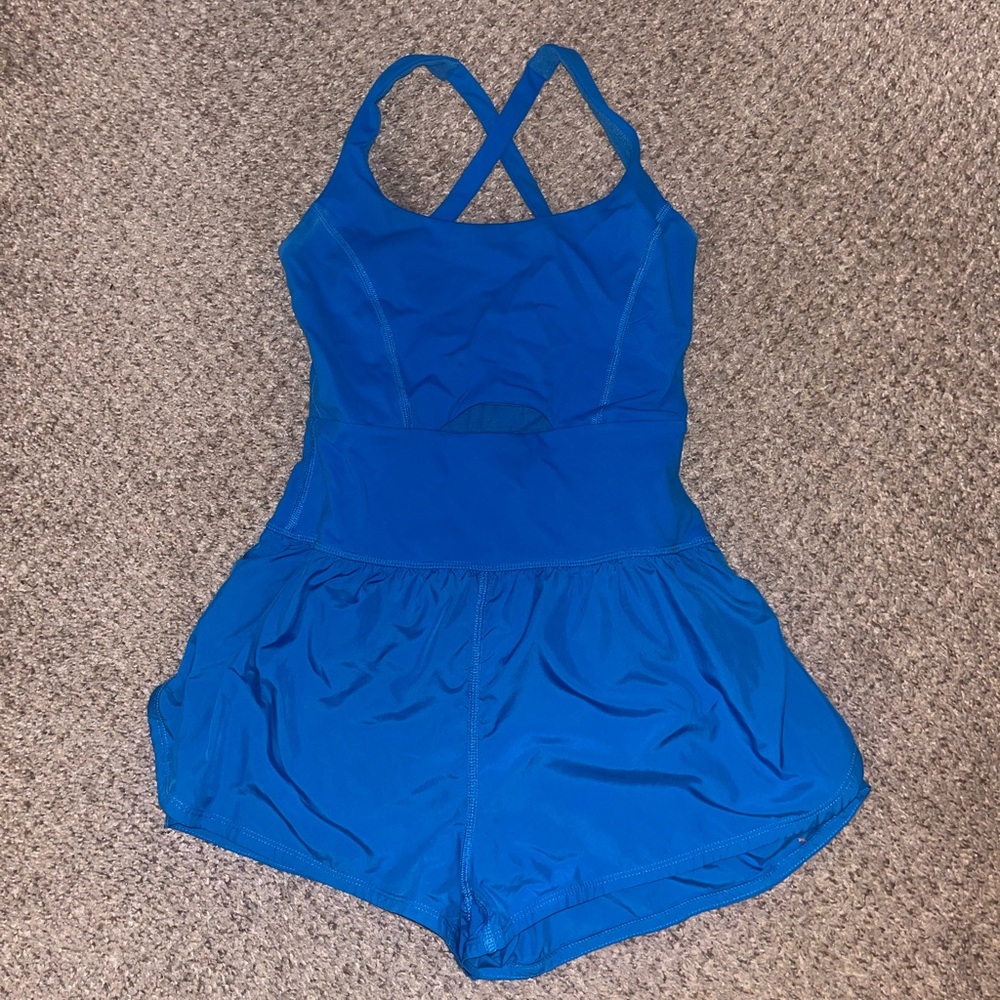 Free People Movement Blue Righteous Runsie